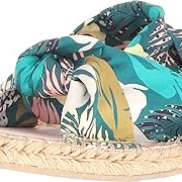 NIB [Dolce Vita] Benicia Green Espadrilles Flat Slide Sandals - Multiple Sizes! - Picture 5 of 9